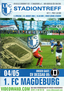 FV Dresden 06 Programm Oberliga 2004/05 SV Dessau 05 