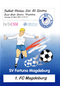 Schönebecker Sv Fortuna 14.01.1996 HT 30 Années 1 FC Magdeburg Avec Fortuna 