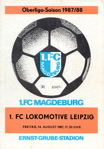 FC Lok Leipzig Programm 1987/88 1 Vorwärts Frankfurt 